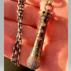 Stones of Character Diamond Microphone Necklace